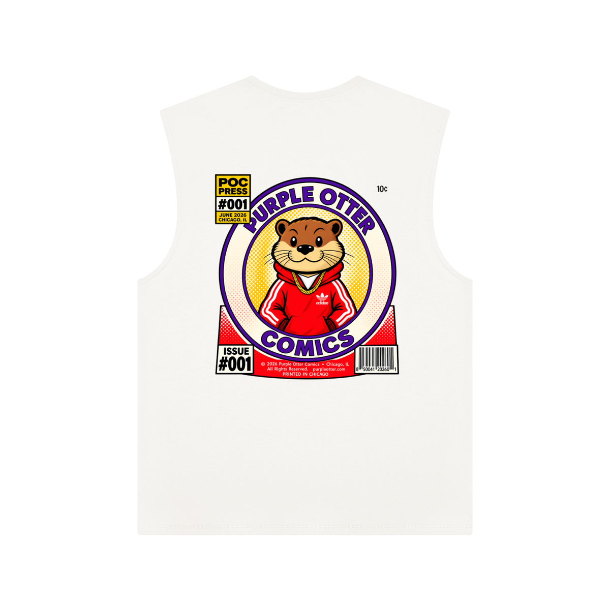 Purple Otter Performance Tank Top