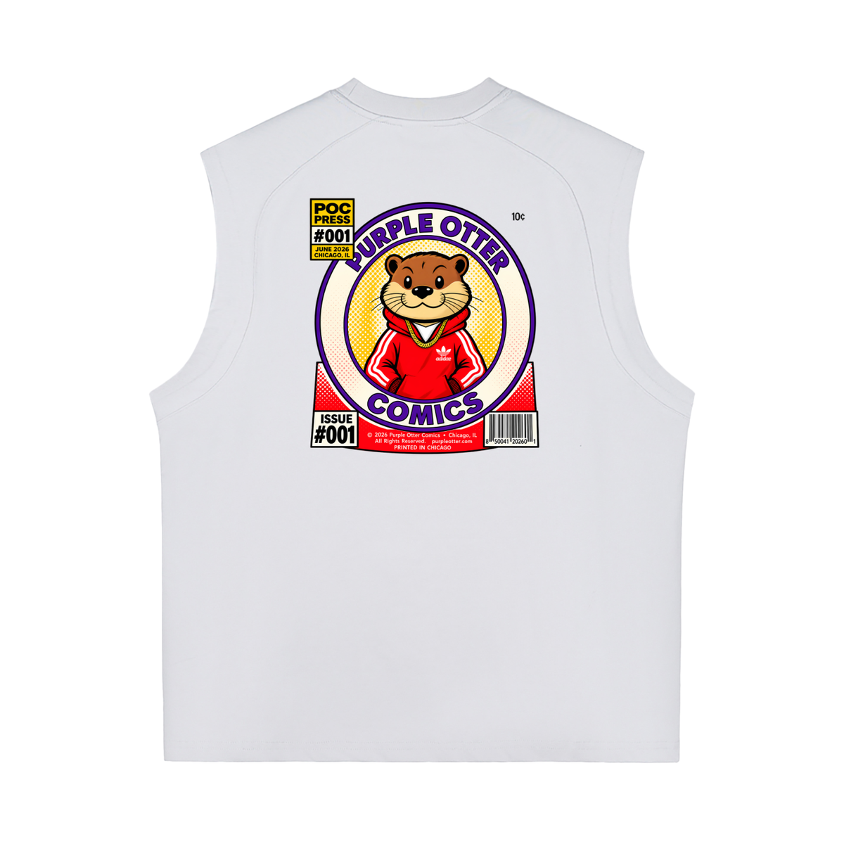 Purple Otter Quick-Dry Cooling Tank Top