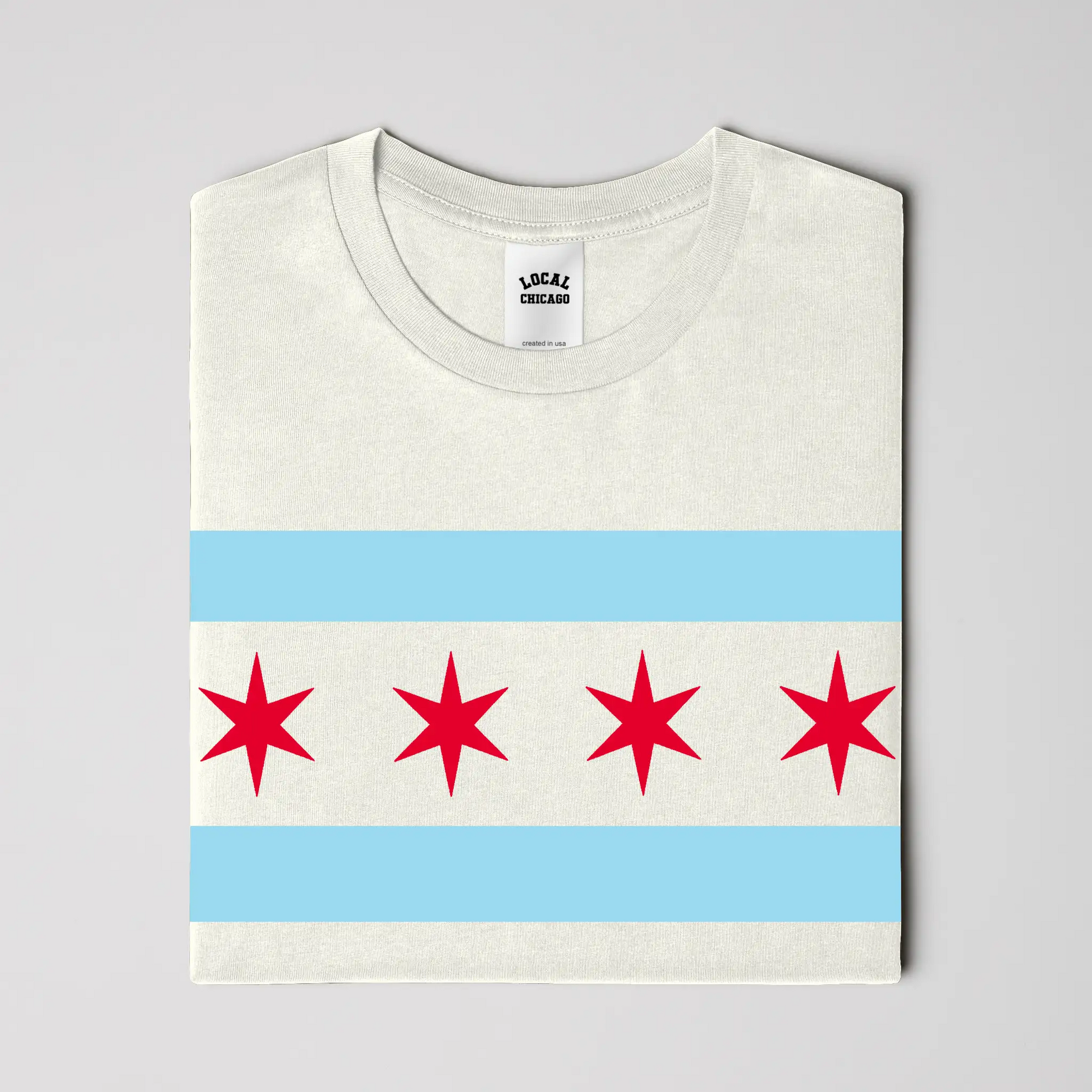 Chicago Flag Organic Tee