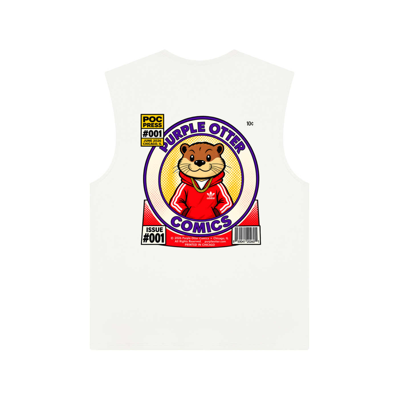 Purple Otter Performance Tank Top
