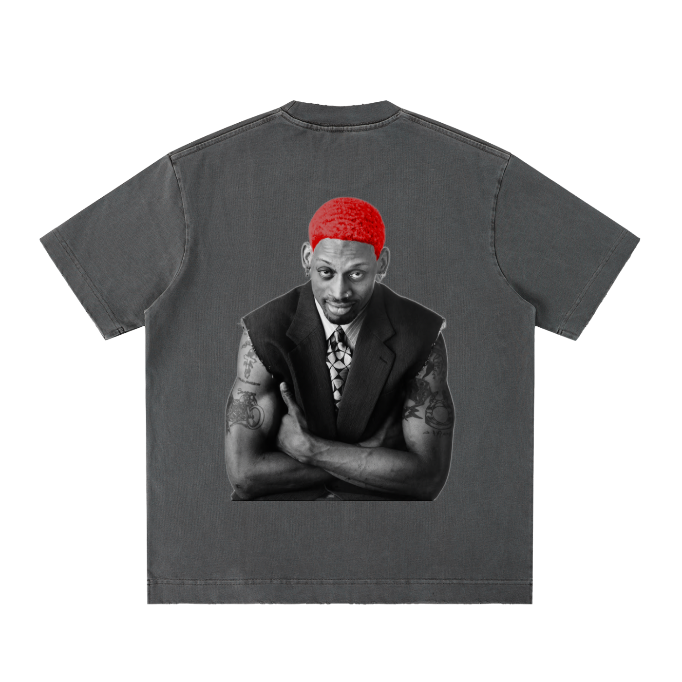Traffic Stopper Vintage Washed Frayed Tee