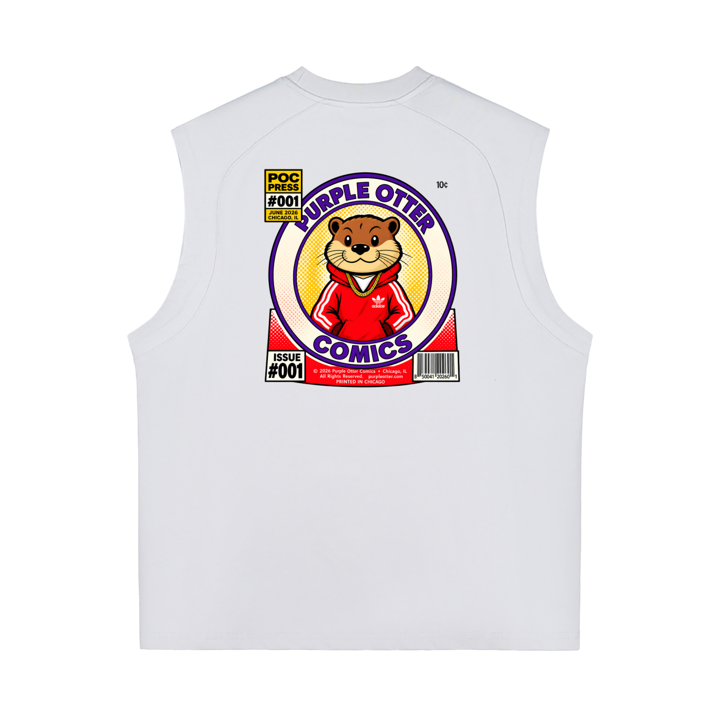 Purple Otter Quick-Dry Cooling Tank Top