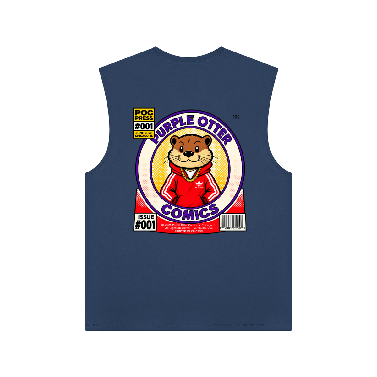 Purple Otter Performance Tank Top